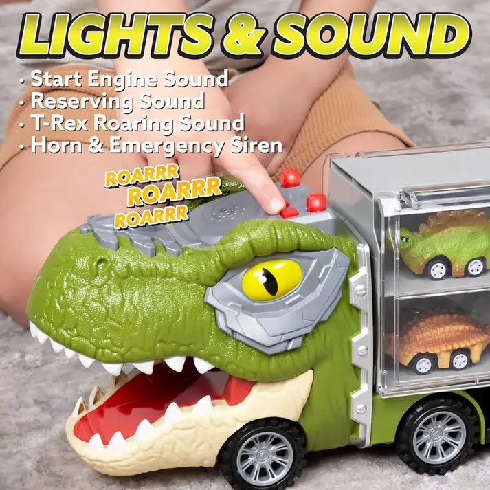 Dinosaur Transport Truck Set