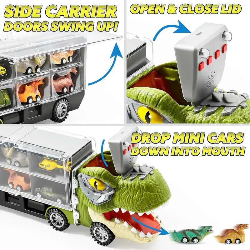 Dinosaur Transport Truck Set
